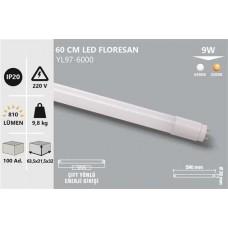 9W 60 CM FLORESAN BEYAZ GÜNIŞIĞI